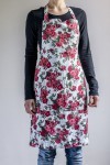 Floral Linen Apron via Etsy