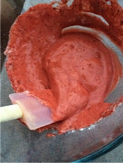 first mixture to put on hair turns pink