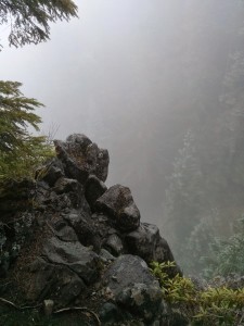 More mist and rocks.