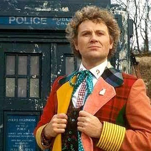 Colin Baker as the Sixth Doctor.