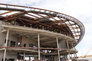 Virgin Galactic facility under construction at Spaceport America. Jeff Foust