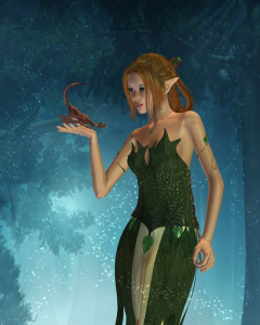  Fairy with dragon