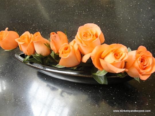 fresh roses at Golden Flower Hotel in Xi'an, China