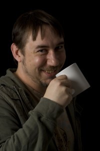 Gav Thorpe Drinking a Cup of Tea