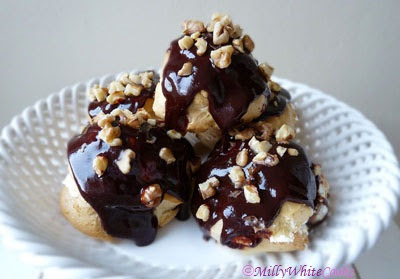 Gluten Free Choc Nut Choux Buns