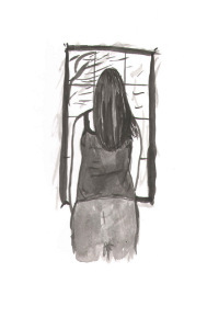* looking *