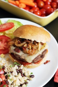 BBQ Bacon Onion Cheeseburger