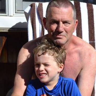 Dad with my son, Liam.