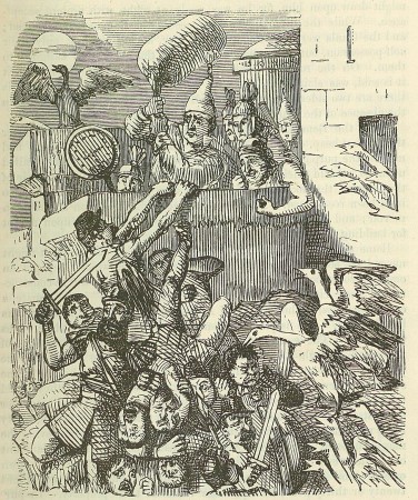 Comic_History_of_Rome_p_093_The_Citadel_saved_by_the_cackling_of_the_Geese