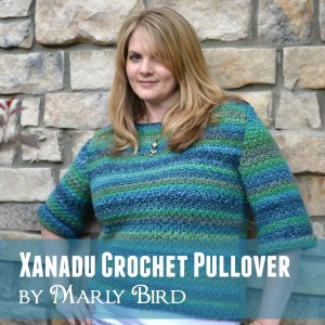 Free Pattern and Video Tutorial for the Xanadu Crochet Pullover by Marly Bird