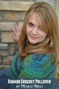 Free Pattern and Video Tutorial for the Xanadu Crochet Pullover by Marly Bird