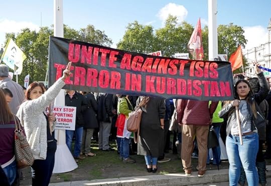 Kurdish protest against ISIS, by Alan Denney. CC-BY-NC-SA-2.0 via Flickr.