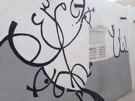 One of many murals along Bahrain's Pearling Pathway