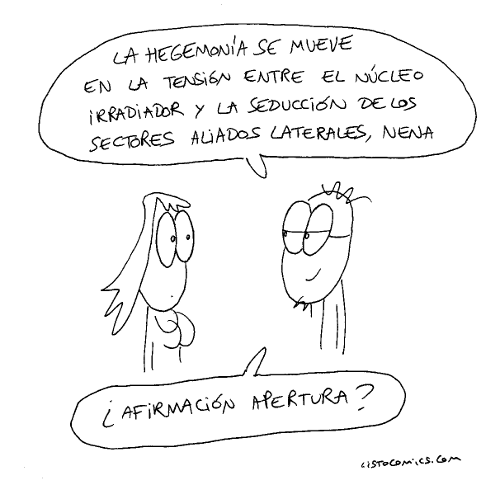Viñeta de humor gráfico homenaje a Íñigo Errejón y a esa labia que tiene.