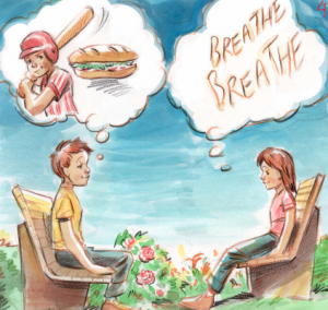 Joey and Marissa learn the art of relaxation