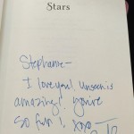 Amy Bartol signed my copy of Sea of Stars!!
