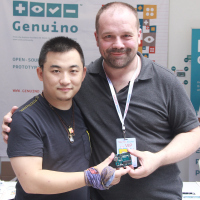 Eric Pan (left) and Massimo Banzi (right)