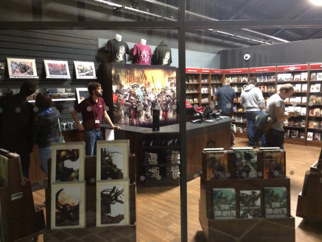 Photo of the new Black Library store at Warhammer World