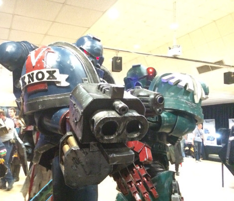 Space Marine Cosplay at Warhammer World opening day.