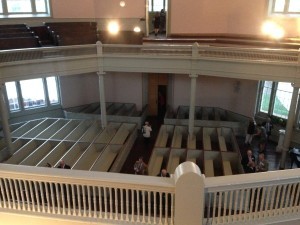 I'm in the gallery! It was too fragile to climb up there on previous visits, but is stable enough to visit now. 