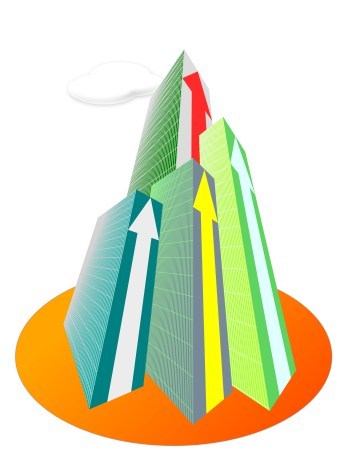 Upward Building Arrows