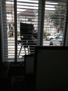 writing through blinds