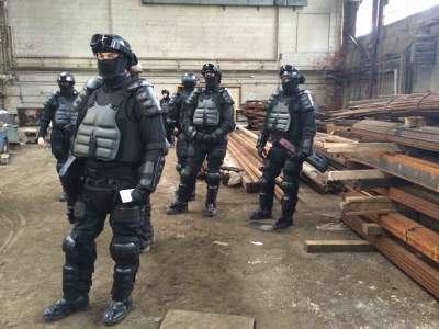 Corporate guards on standby