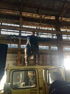 Action star Roger Cross...in action!