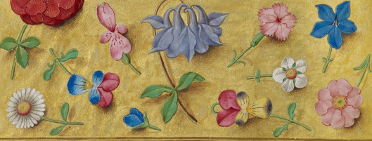 Medieval flower detail