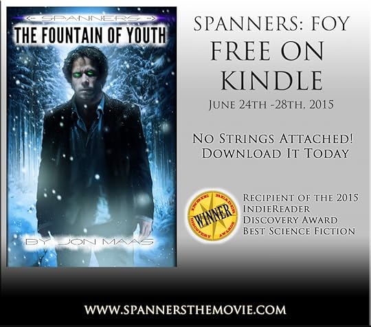 Promo for free Spanners: The Fountain of Youth Kindle giveaway, June 24th-28th 2015