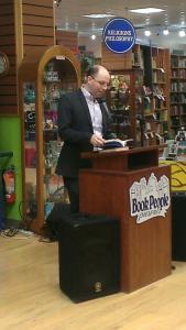 Me reading at BookPeople