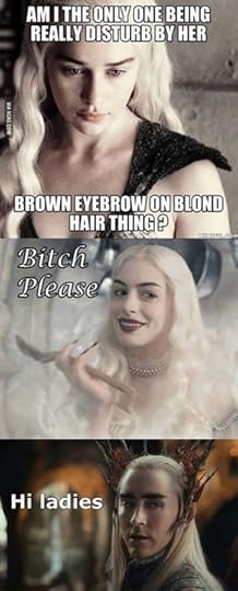 Game of Thrones funny meme. Daenerys and her brown eyebrows