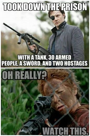 Carol - The Walking Dead funny meme