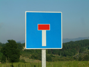 Dead End road sign