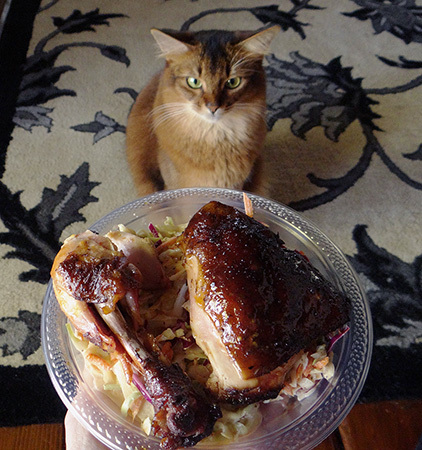 Confession - I tried to grab the plate. Several times
