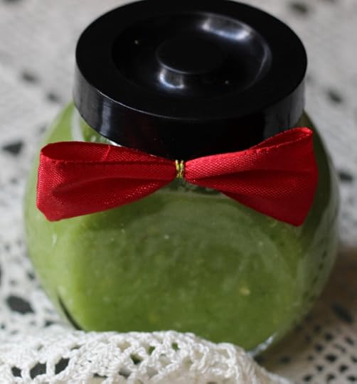 Bottle of Chilli Sauce with Bow Tie