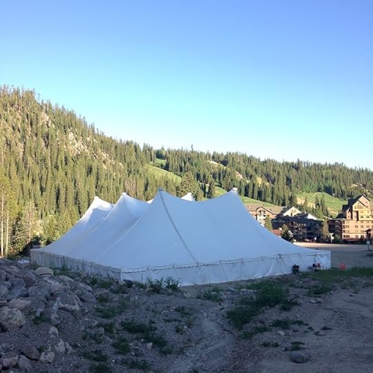 Praying over this tent this morning, that God will continue to move in this place like He has already began to! #419journey