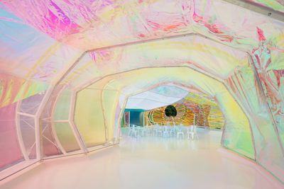 Inside the Serpentine Pavilion 2015. Photo: Iwan Baan