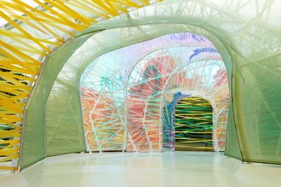 Inside the Serpentine Pavilion 2015. Photo: Naaro