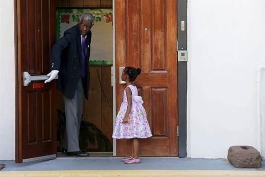 PHOTO CREDIT: Brian Snyder (Reuters) - Emanuel AME Church in Charleston the Sunday after the shooting 
