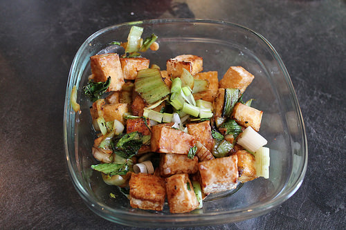 tofu with bok choy