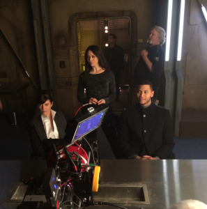 Behind the scenes on episode #2.