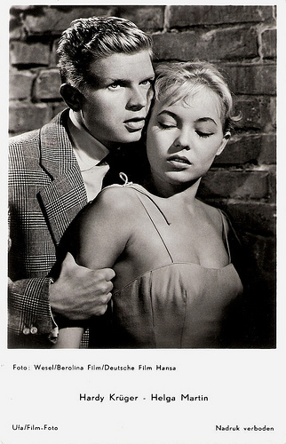 Helga Martin and Hardy Kr��ger in Banktresor 713 (1957)