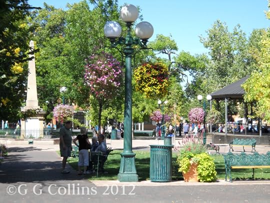 The Santa Fe Plaza.