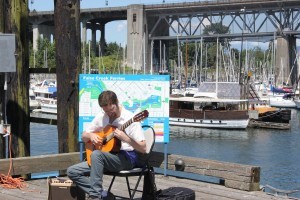 One of many playing on a perfect day.