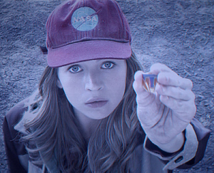 Casey Newton with a Tomorrowland pin