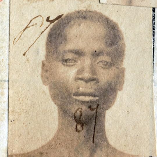 Gandor, 18 years old, son of Aoliath. Liberated at Port Victoria on the 7 October 1871 (H.M. Ship Columbine). Registered under no. 87 on the 13 October 1871. Assigned to V. Morin Photographer unknown Albumen print Port Victoria, Seychelles 1871