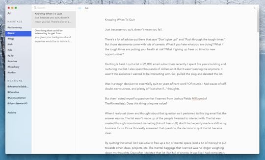 letterspace writing app