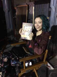 Jodelle Ferland (FIVE) also takes the time to read a classic.