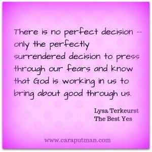 no perfect decision